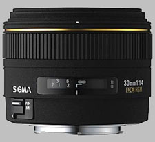 image of the Sigma 30mm f/1.4 EX DC HSM lens